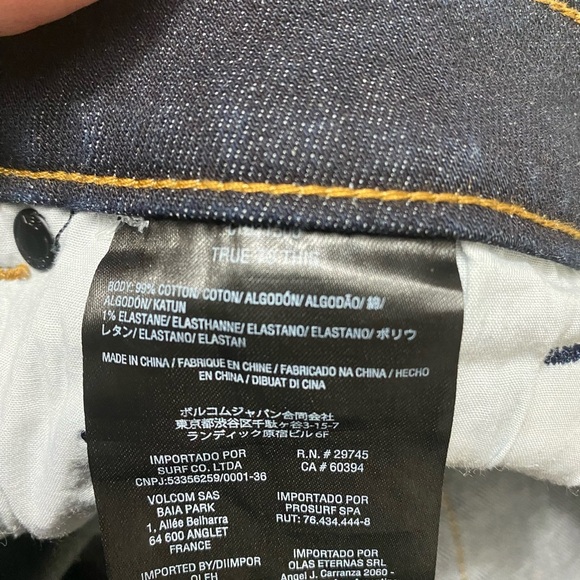 -- VOLCOM 2 x 4 Skinny BLUE Jean size 29 - Picture 16 of 16